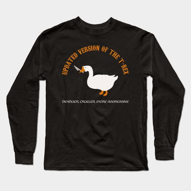 Updated Version of The Goose Long Sleeve T-Shirt by Karlsefni Design